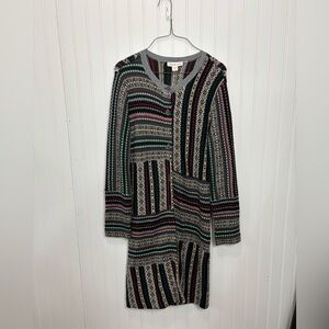 Coldwater Creek granola Long line duster knit cardigan